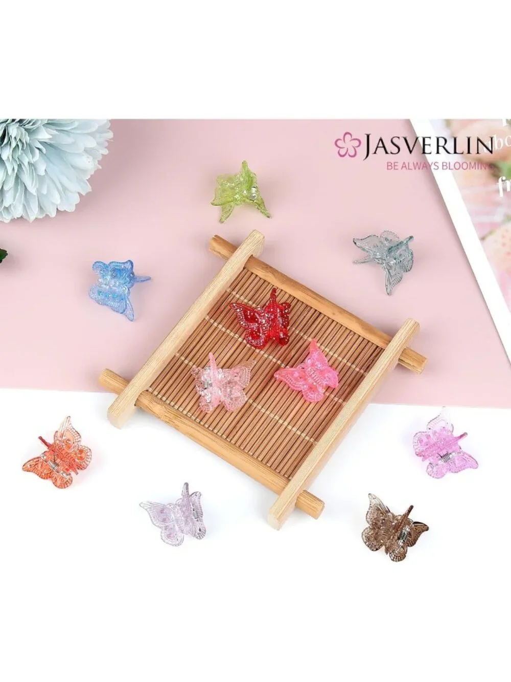 Glitter Butterfly Hair Claw Clips - Y2K Hair Accessories Set of 50 Pcs